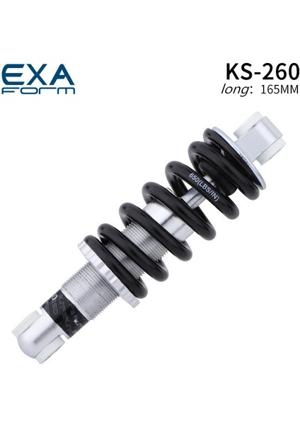 KS260 165MM Tarzı 650LBS Süspansiyon Arka Bladder Yumuşak Kuyruk Dağ Bisikleti Şok Emici Yayı (Yurt Dışından)