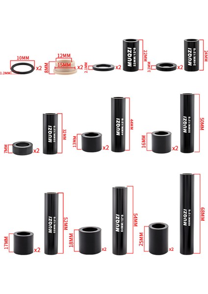 54MM Tarzı Bisiklet Şok Emicileri Bushing Mtb Dh Bisiklet Arka Şok Du Bushing Kit Fox Rockshox mm Bisiklet Aksesuarları Için Bisiklet Şok Emicileri Bushing Mtb Dh Bisiklet Arka Şok Du Bushing Kit Fox (Yurt Dışından)