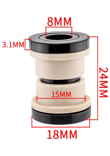 24MM Tarzı Mtb Dh Bisiklet Arka Şok Du Burcu Kiti Fox Rockshox Için mm Dağ Bisikleti Burcu Kiti (Yurt Dışından)