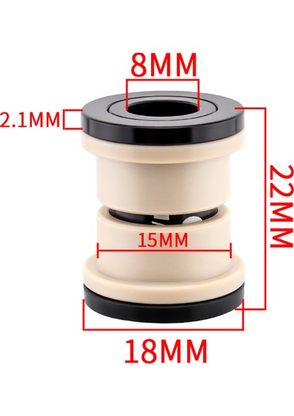 22MM Tarzı Muqzı Mtb Arka Şok Mafsalı Iç Çap 8mm Dağ Bisikleti Şok Emici Montaj Parçaları (Yurt Dışından)
