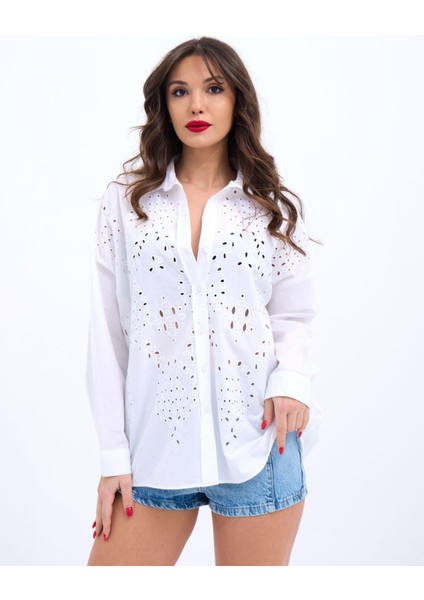 7034 Gömlek-Beyaz