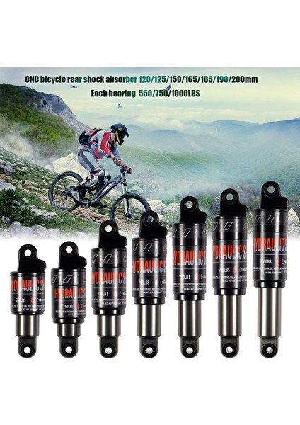 200MM-750 Tarzı Bisiklet Hidrolik Şok Emiciler mm Arka Amortisör 2x Civata Alüminyum Alaşımlı Bisiklet Aksesuarları Parçaları (Yurt Dışından) fiyatları