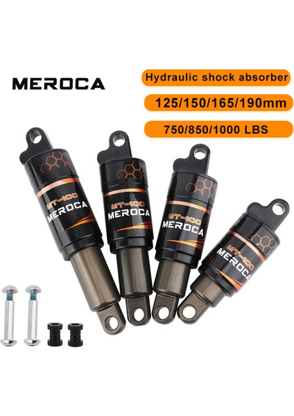 165 mm x 1000 Lbs Stili Meroca Bisiklet Arka Şok Mtb Yağ Yay Basınç Şok Dağ Bisikleti Hidrolik Amortisör mm Bisiklet Erişilebilirliği (Yurt Dışından) fırsatları