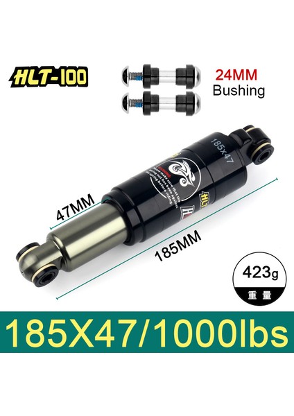 185X1000LBS Stili HLT-100 Mtb Elektrikli Kar Bisikleti Arka Amortisör mm Dağ Bisikleti Yağ Yay Şok Lbs Bisiklet Parçaları (Yurt Dışından)