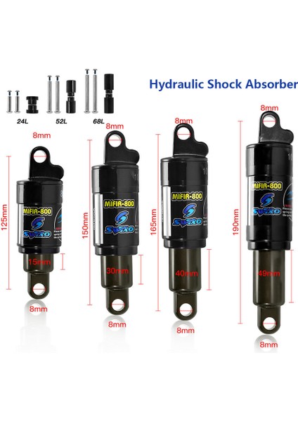 52L 150MM Tarzı Mtb Yol Bisikleti Elektrikli Scooter Ön Arka Şok Emici Re Swtxo 24L 52L 68L Yumuşak Ayarlanabilir Cihaz (Yurt Dışından) fiyatları