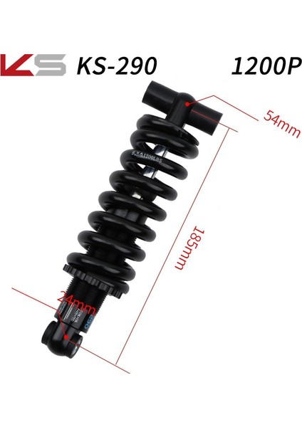 KS-261 115MM Tarzı Katlanır Bisiklet Elektrikli Scooter Ks Şok Emici Mtb Bisiklet Arka Amortisör P Yüksek Poundlu Yay Sönümleyici (Yurt Dışından) fırsatları