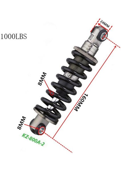 No.36 Stili Bisiklet Yay Şok Emici Katlanır Bisiklet Dağ Bisikleti Yay Şok Emici Yay Bisiklet Şasi Aksesuarları (Yurt Dışından)