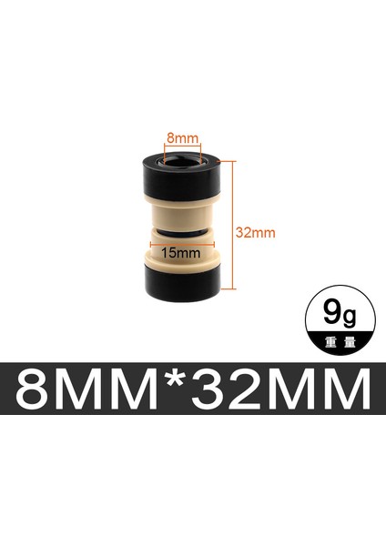 32MM Tarzı Mtb Bisiklet Arka Süspansiyon Şok Emici Arka Amortisör Burcu Du Burcu Id Od (Yurt Dışından)