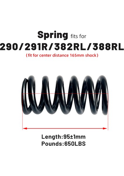 95MM-650LBS Stili Dağ Bisikleti Için Ayarlanabilir Süspansiyonlu kg Exa Form Hidrolik Yaylı Arka Şok Emici (Yurt Dışından)