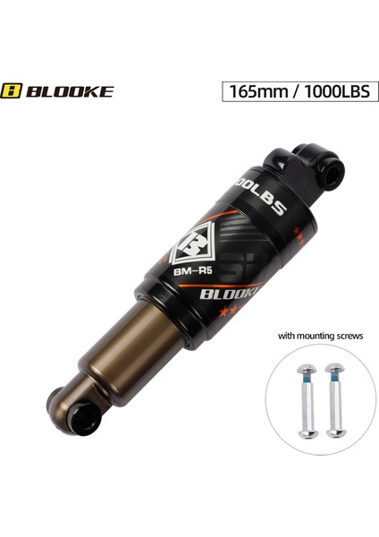 165 mm 1000 Lbs Stili Mtb Bisiklet Dağ Bisikleti M365 Kugoo Scooter Için Hidrolik Yaylı Şok Emiciler Süspansiyon (Yurt Dışından)