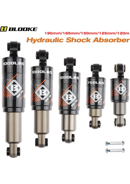 165 mm 1000 Lbs Stili Mtb Bisiklet Dağ Bisikleti M365 Kugoo Scooter Için Hidrolik Yaylı Şok Emiciler Süspansiyon (Yurt Dışından) modelleri