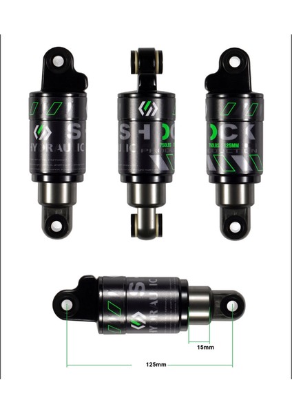 Bir Stil Bisiklet Hidrolik Şok Emicileri mm Arka Şok 2x Civata Alüminyum Alaşımlı Bisiklet Aksesuarları Parçaları (Yurt Dışından) modelleri