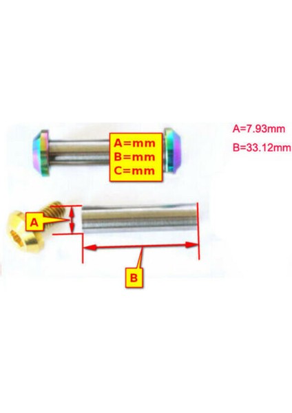Gd Stili Jp8 Jxp FA073 Için Titanyum Arka Şok Emiciler Civata Seti Hızlı Bağlantılar Somunlar (Yurt Dışından) fiyatları