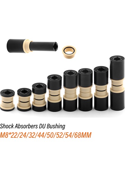 8X44MM Tarzı Du Burç Halkası Mtb Arka Şok Emici Burç 8xmm Alüminyum Alaşım Bisiklet Parçaları Fox Rockshox Için (Yurt Dışından) fiyatları