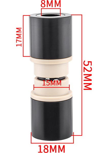52MM Tarzı Mtb Arka Şok Büyüğü Bisiklet Arka Süspansiyon Şok Emici Du Büyüğü Id Od Aksesuarları (Yurt Dışından)