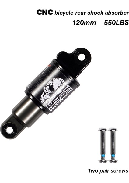 120MM-550 Stili Bisiklet Arka Şok Emici mm Civatalı Dağ Bisikleti Yağlı Bahar Şok Emici (Yurt Dışından) fırsatları