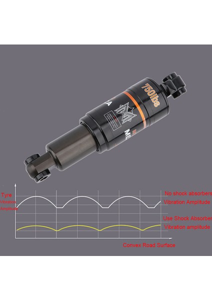 165 mm x 1000 Lbs Stili Meroca Bisiklet Arka Şok Emici mm Dağ Bisikleti Yağ Yaylı Şok Emici (Yurt Dışından) fırsatları