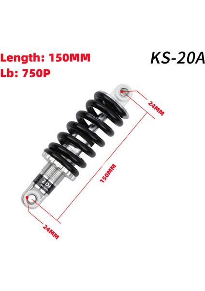 258 165MM 850P Tarzı Ks Mtb Bisiklet Ayarlanabilir Yükseklikli Yaylı Şok Emici mm Uzunluk Elektrikli Bisiklet Parçaları Arka Şok Yaylı Amortisörler (Yurt Dışından) fırsatları