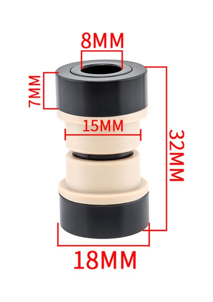 32MM Tarzı Mtb Dh Bisiklet Arka Amortisör Du Bushing Kiti Fox Rockshox Için mm Dağ Bisikleti Genişlik Şok Emici Bisiklet Parçaları (Yurt Dışından)