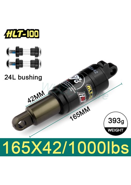 165 mm x 1000 Lbs Stili HTL-100 Bisiklet Arka Şok mm Dağ Bisikleti Yağ Yaylı Şok Mtb Elektrikli Bisiklet Arka Amortisör Süspansiyon (Yurt Dışından)
