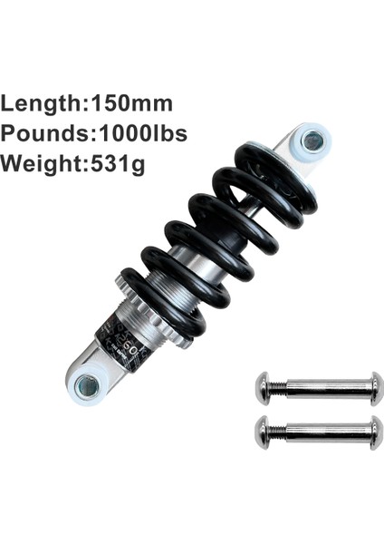 24-24-150MM-1000LBS Tarzı Dağ Bisikleti Şok Emici Arka Amortisör Arka Şoklar 650LB Için Bisiklet Yolcu, Cx, Mtb, Dağ Bisikleti, Elektrikli Scooterks Exa (Yurt Dışından)