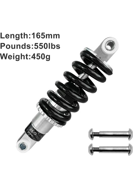 165MM-550LBS Tarzı Bisiklet, Downhill Cx Mtb Dağ Bisikleti ve Elektrikli Scooter Için mm Lbs K Exa Form Emici Arka Şokları (Yurt Dışından)