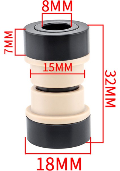 32MM Tarzı Mtb Dh Bisiklet Arka Amortisör Du Bushing Kiti Fox Rockshox Için mm Dağ Bisikleti Genişlik Şok Emici Bisiklet Parçaları (Yurt Dışından) modelleri