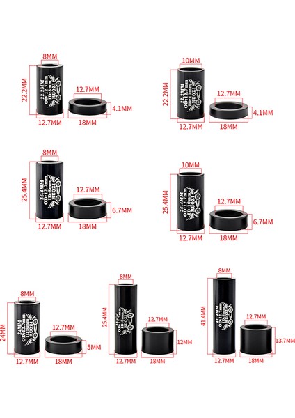 22,2-8 mm Stili Dağ Bisikleti Yumuşak Kuyruk Amortisörü Yastık Sönümleme Meme Eğim Noktası Dış Çap Iç Çap Şok Emiciler (Yurt Dışından) modelleri