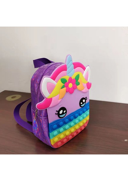 Pop AntiKawaii Unicorn Sırt Çantası Dekompresyon Çantası Itme Kabarcık Squishy Anti-Schoolbag Erkek Kız Hediye (Yurt Dışından) fiyatları