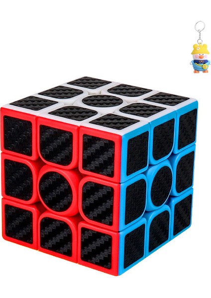 Şeytani Alan Iki, Üç, Dört ve Beşinci Seviye Karbon Fiber Dönen Rubik Küpü Buzlu Piramit Özel Şekilli Oyuncak Seti (Yurt Dışından)