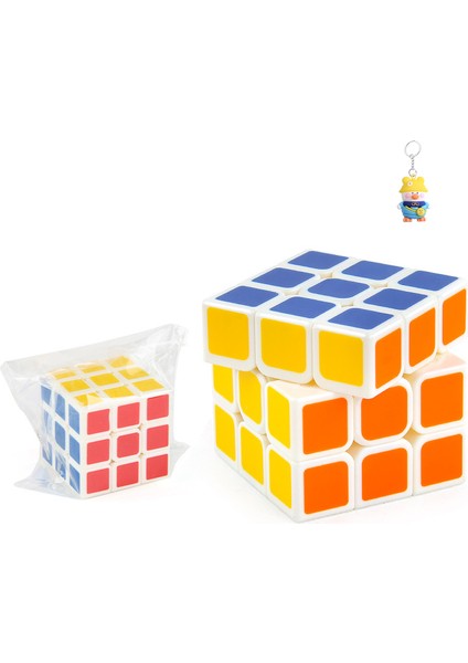 Yaratıcı Mini Rubik Küpü 3.4cm Çocuk Entelektüel Oyuncakları Giriş Başlangıç Üçüncü Seviye Katı Renk Deformasyon Rubik Küpü (Yurt Dışından)