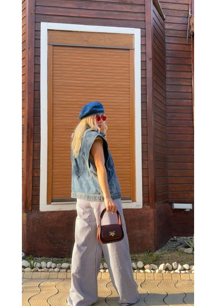 Nunu By Rustik Çizgili Bol Pantolon fiyatları