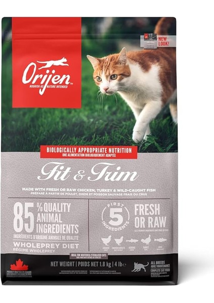 Orijen Fit & Trim Kedi Maması, 1.8 kg