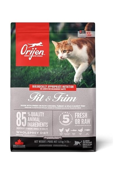 Orijen Fit & Trim Kedi Maması, 1.8 kg indirimleri