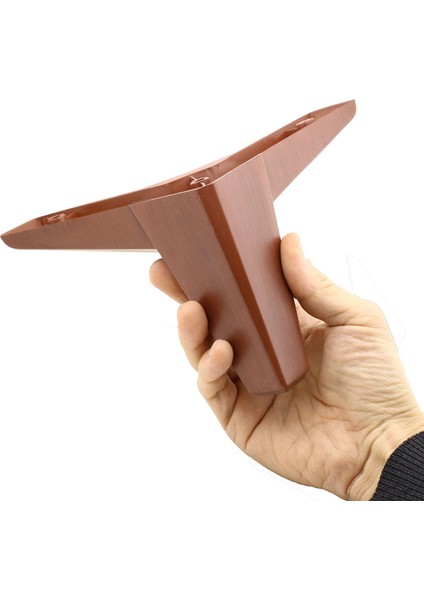 Mobilya Tv Ünitesi Çekyat Koltuk Kanepe Destek Baza 12 cm Kahverengi Ayak 6'lı Set indirimleri