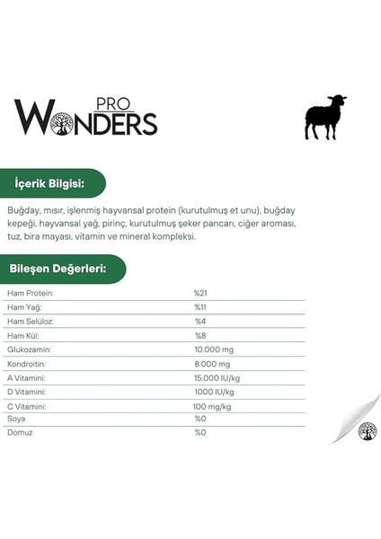 Pro Wonders Kuzu & Pirinç Yetişkin Köpek Maması 15 kg fiyatları