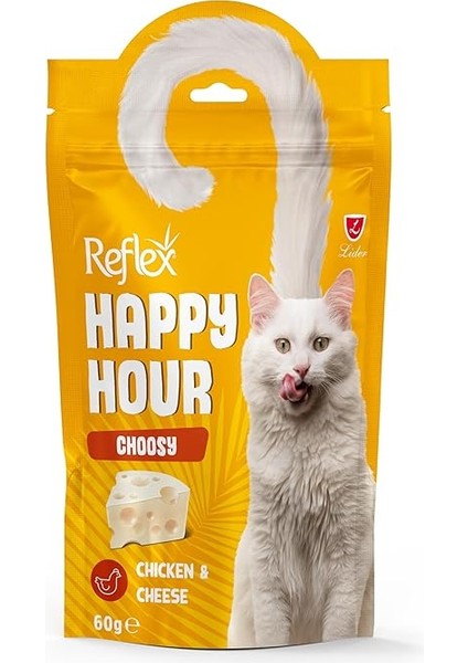 Reflex Happy Hour Seçici Kedi Peynir Tavuk Kedi Ödül 60 gr