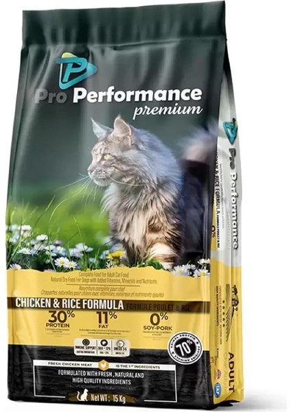 Pro Performance Premium Tavuklu Kedi Maması 15 kg