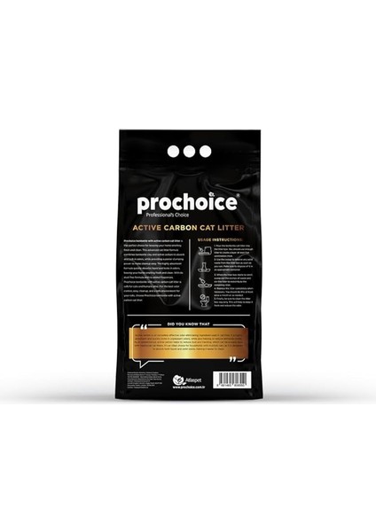 Pro Choıce Kedi Kumu, Aktif Karbon Bentonit, 10 Lt