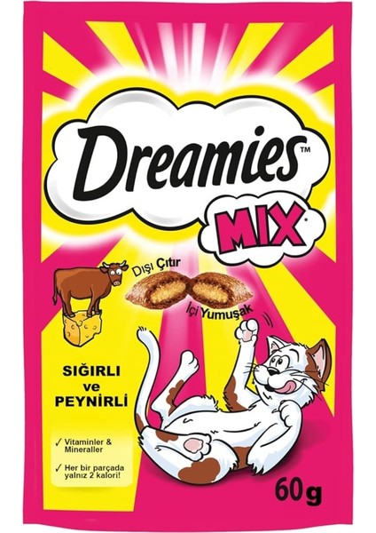 Dreamies Kedi Ödül Maması Karışık Paket 6X60GR fiyatları