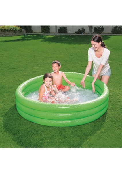 3 Boğumlu Renkli Şişme Havuz 1.52m X 30cm