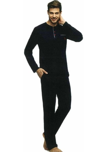 Us Polo 17384 Erkek Uzun Kol Pijama Takımı