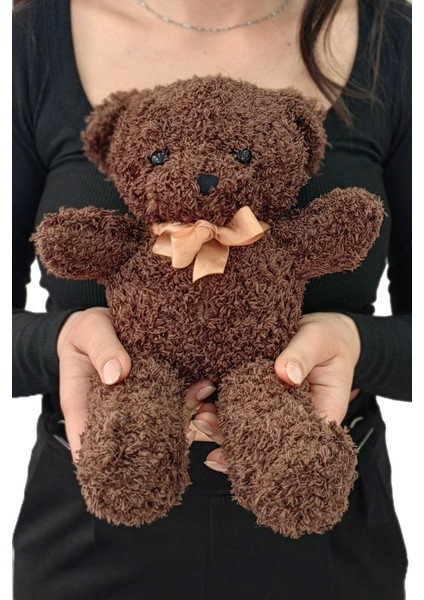 30 cm Koyu Kahverengi Hediye Peluş Oyuncak Ayıcık Ayi-01 fiyatları