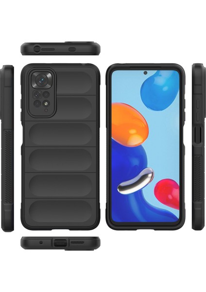 Xiaomi Redmi Note 11S Kılıf Optimum Silikon - Siyah Mrayd
