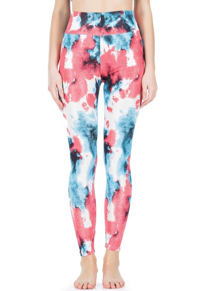 Desenli Yüksek Bel Kadın Tayt 0606 fırsatları