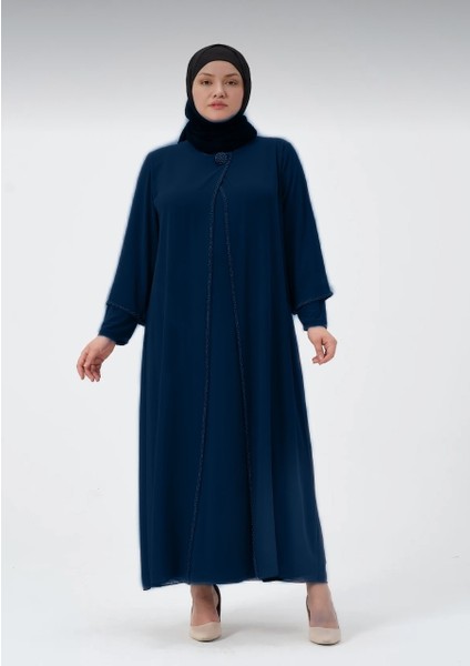 Benay Kadın Büyük Beden Şifon Anne Abiye