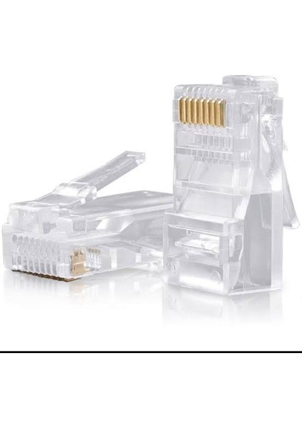 KONNEKTÖR(100 Adet) | 8P8C | Cat5/cat6 Uyumlu