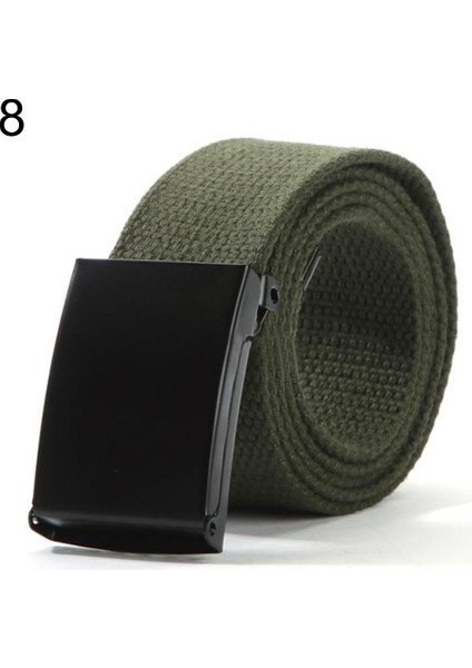 Moda Unisex Rahat Düz Renk Düz Dokuma Kanvas Bel Kemeri Kemer (Yurt Dışından) modelleri