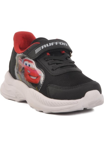 Beyaz Kırmızı Cırtlı Fileli Erkek Çocuk Spor Ayakkabı