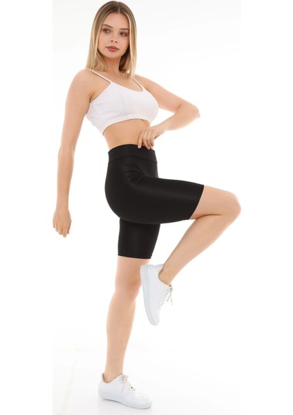 Parlak Diz Üstü Biker Tayt 0596 fırsatları